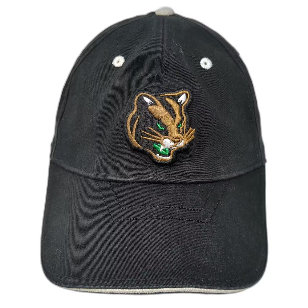Kane County Cougars MiLB Proflex Outdoor Cap Hat Black Gold Size L Stretch Fit